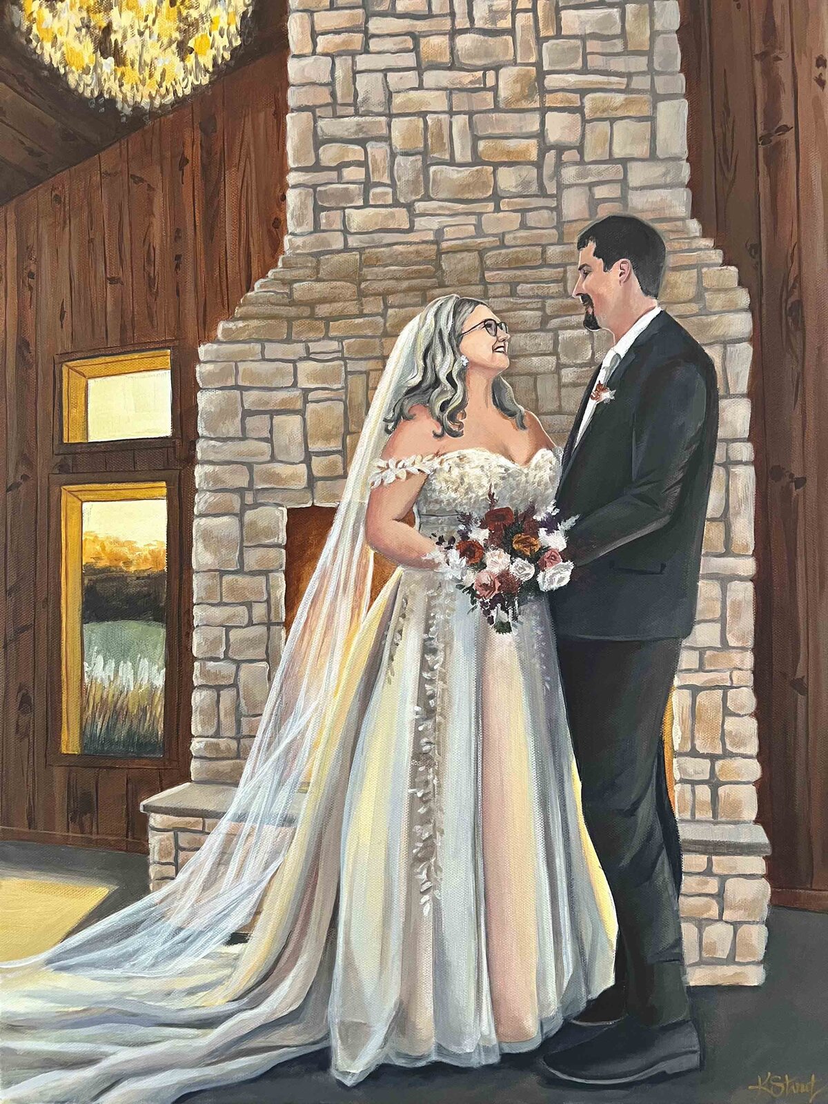 Almquist Farm Hastings Minnesota Live Wedding Painting