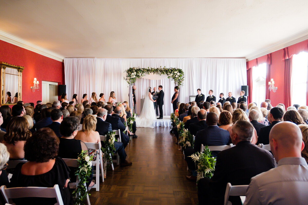 ceremony at Allegheny Country Club in Sewickley