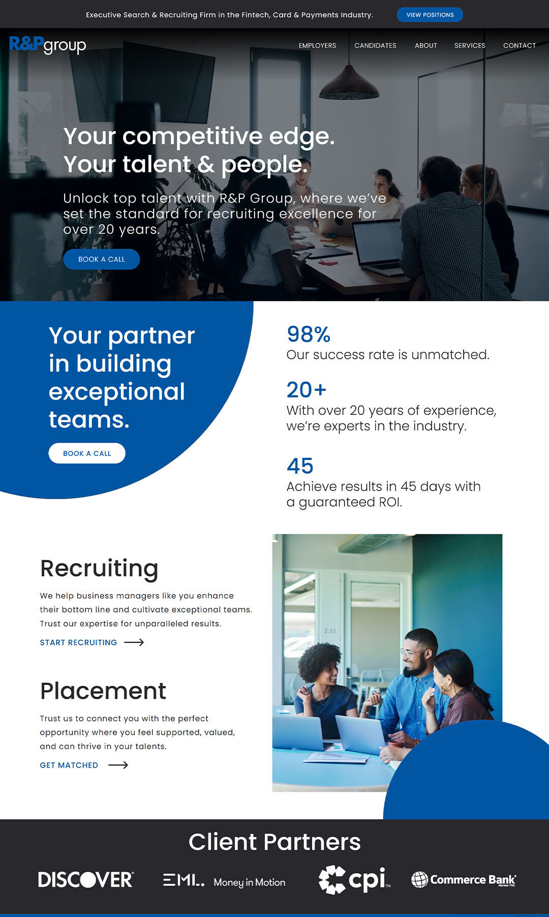 r-and-p-group-recruitment-website-design