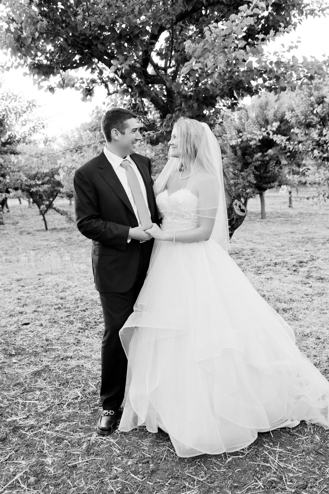 First look bride and groom in black and white, couple love, california wedding photographer los altos