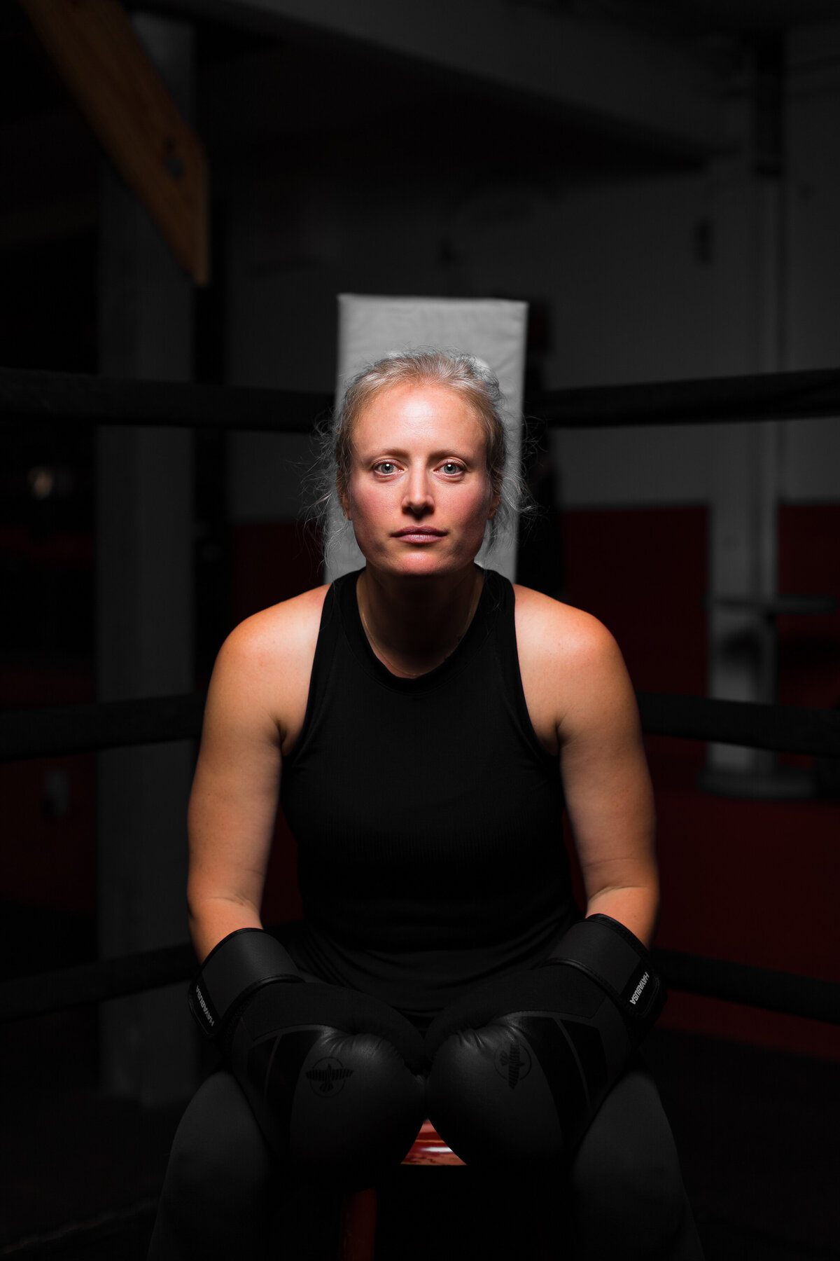 Professor-Female-College-Charleston-Boxer-Boxing-Editorial-Portrait