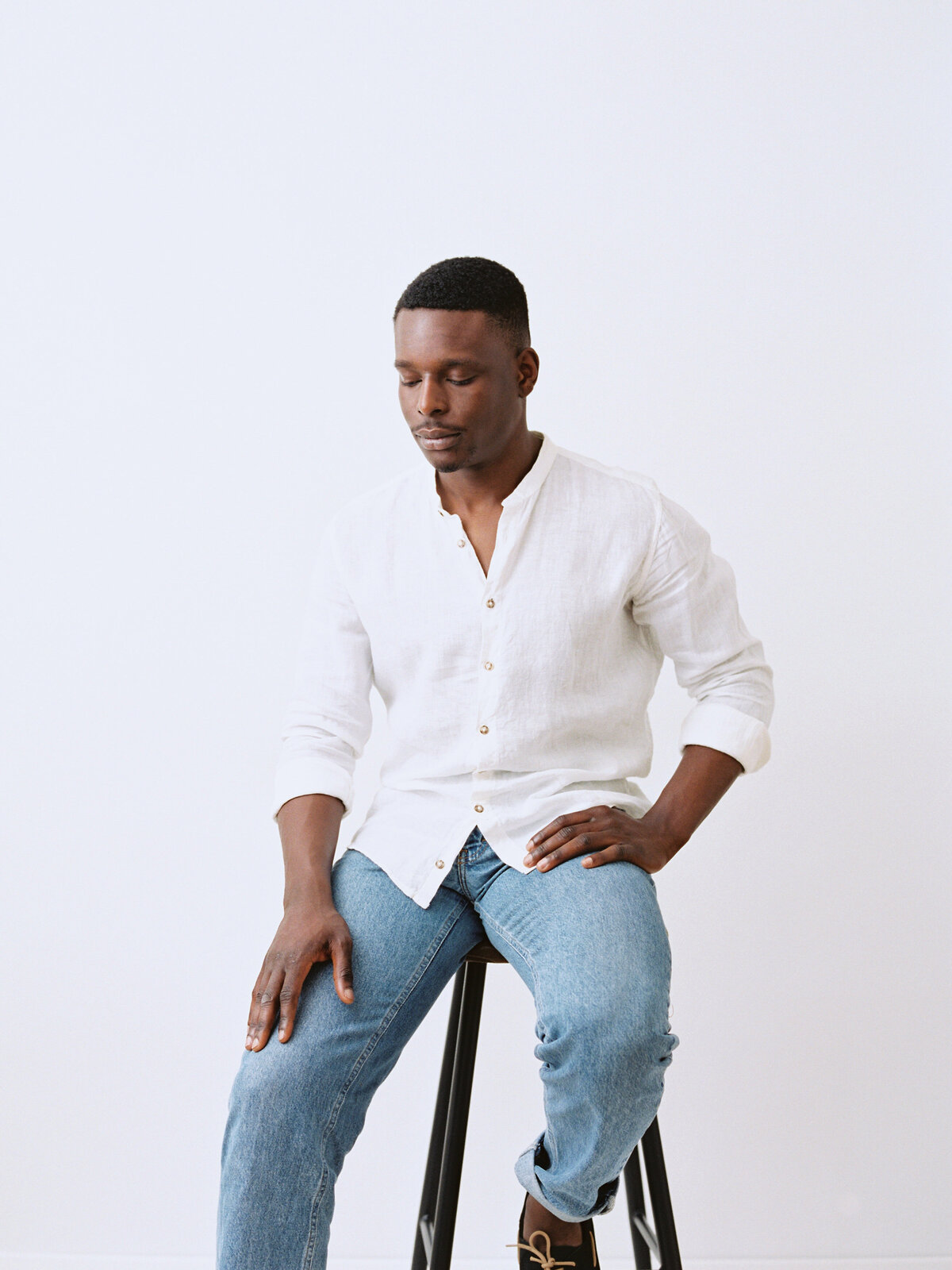 In-studio portrait photography session in Naters, Valais, Switzerland - 8