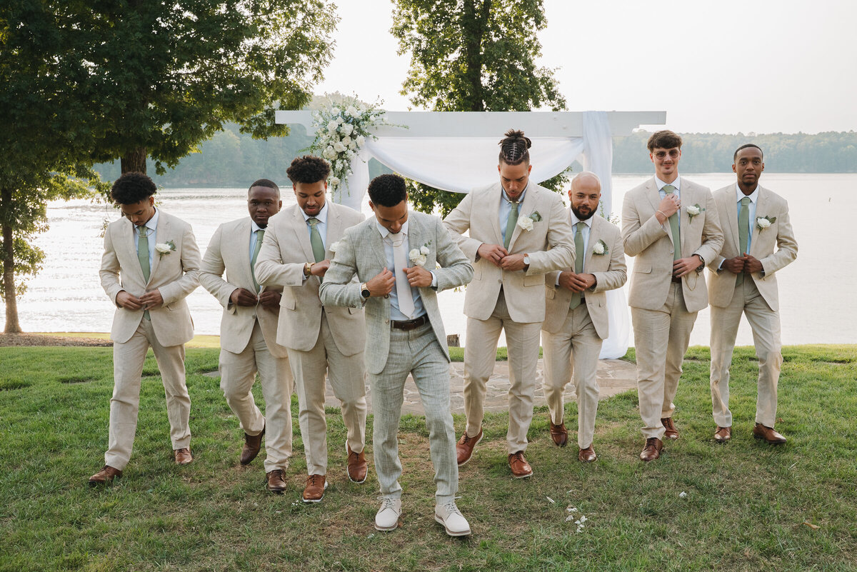 Groomsmen Walking 