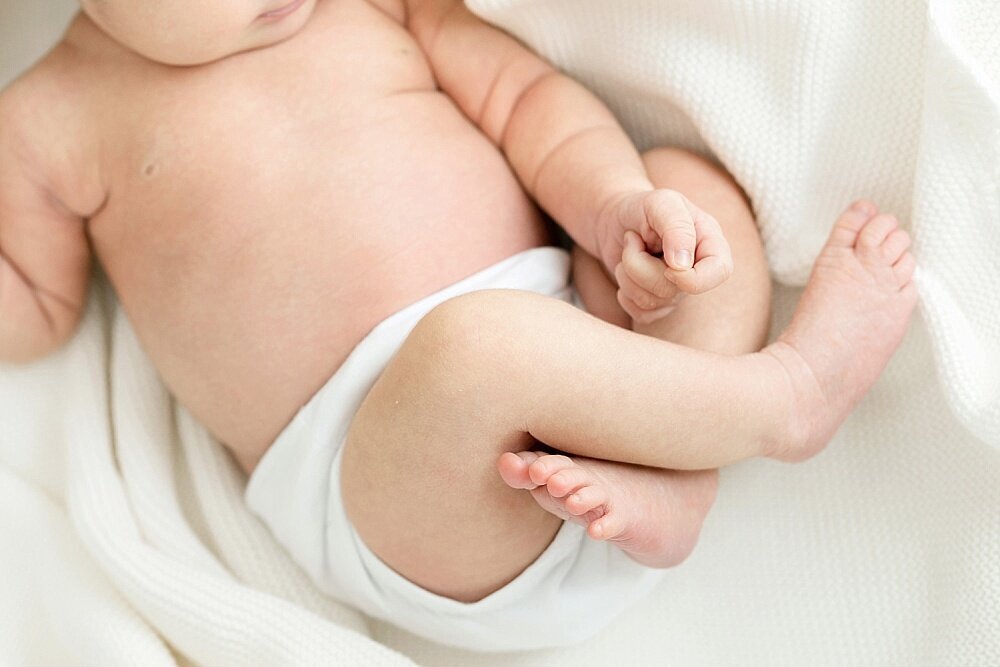 Closeup of baby's legs for Louisville Portrait Photos