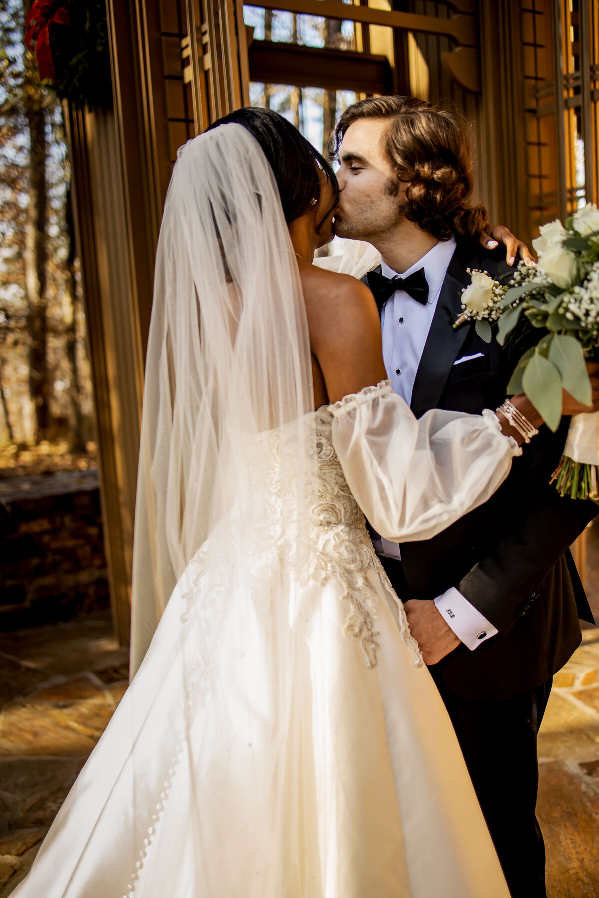 a bride and groom are ready for the big day
