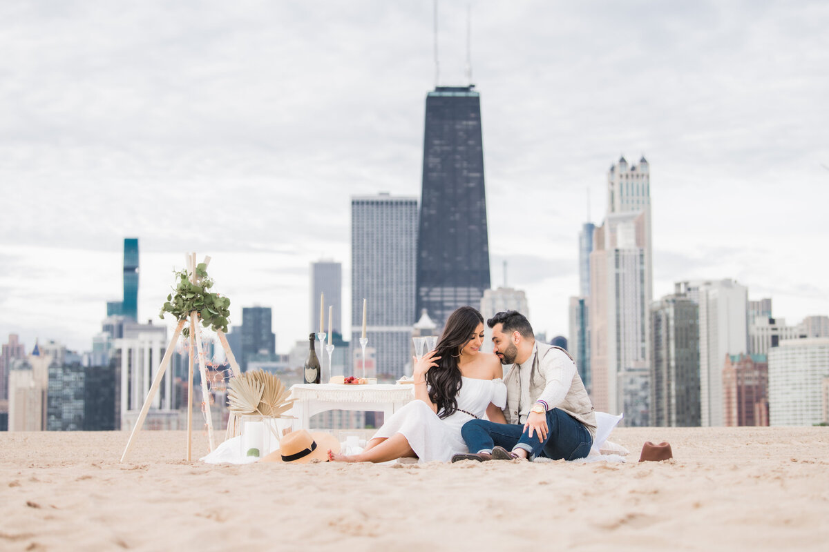 jessica and sean chicago beach and city engagement final-42
