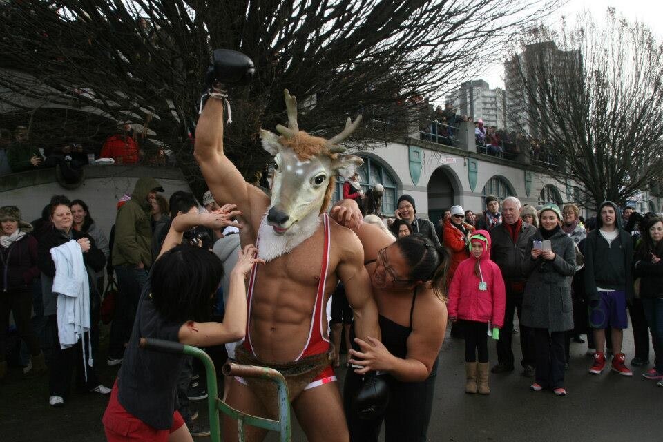 Brent Ray Fraser Mr Deer Polar Bear Swim English Bay 2011_18