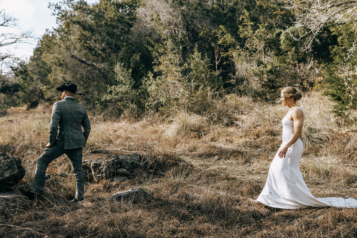 first look at ranch wedding venue