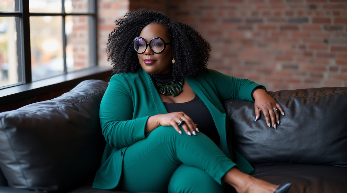 subject-_a_confident_fashionable_black_woman_sits_on_a_black_leather_sofa_in_a_modern_loft_with_exp_xyl71jz8a7zptzkxhgxe_0