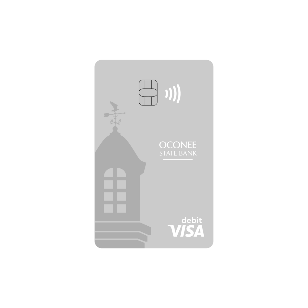 Grey Personal Checking Card