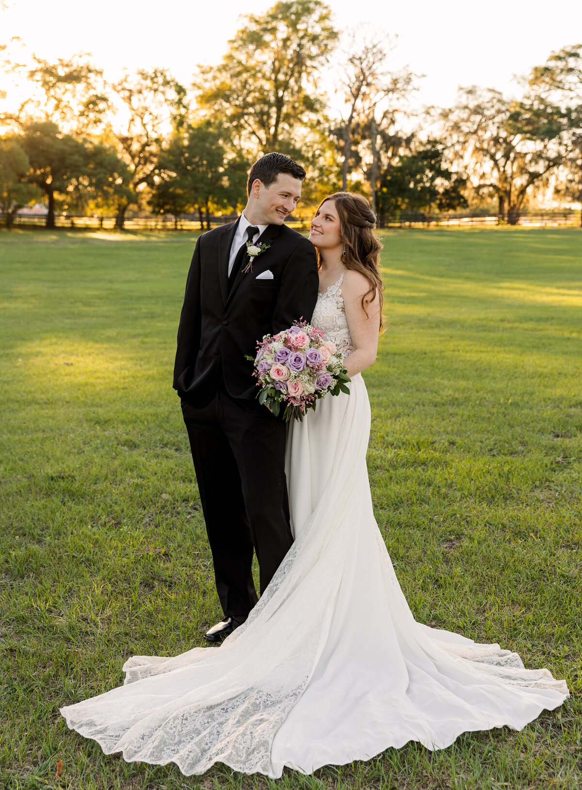 Groom and Bride Portrait at wedding Orlando Florida captured by Orlando Wedding Photographer Blak Marie Photography