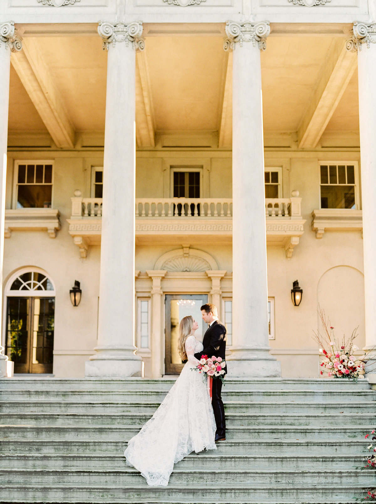 steps at hycroft manor teryn lee photography