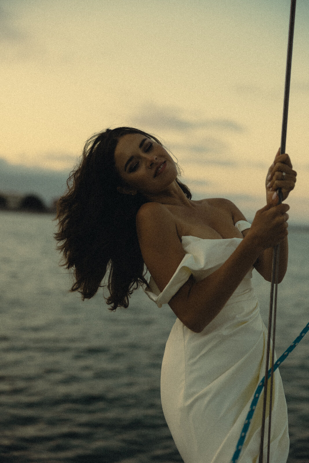 Thuy Tran Photos captured this intimate elopement on the San Diego waters