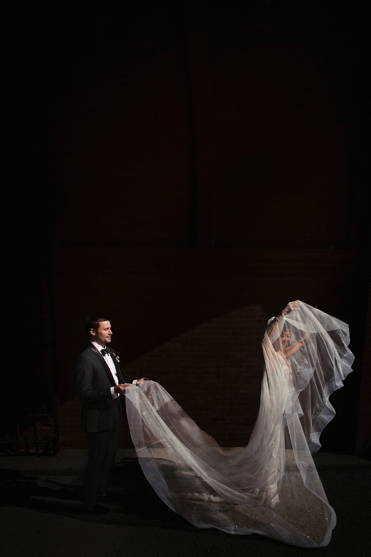 Dark and moody wedding photos at a destination wedding in Vermont