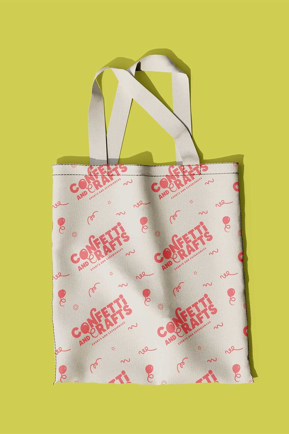 Branded tote bag for Confetti and Crafts