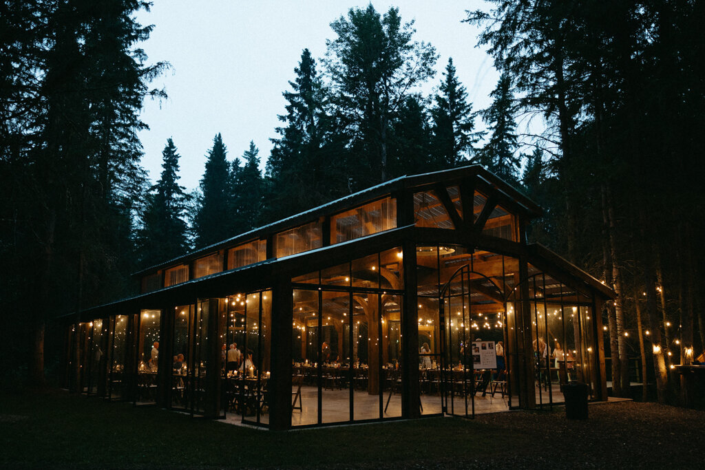 The Valley Weddings, a rustic and majestic wedding venue in Westerose, Alberta, featured on the Brontë Bride Vendor Guide.
