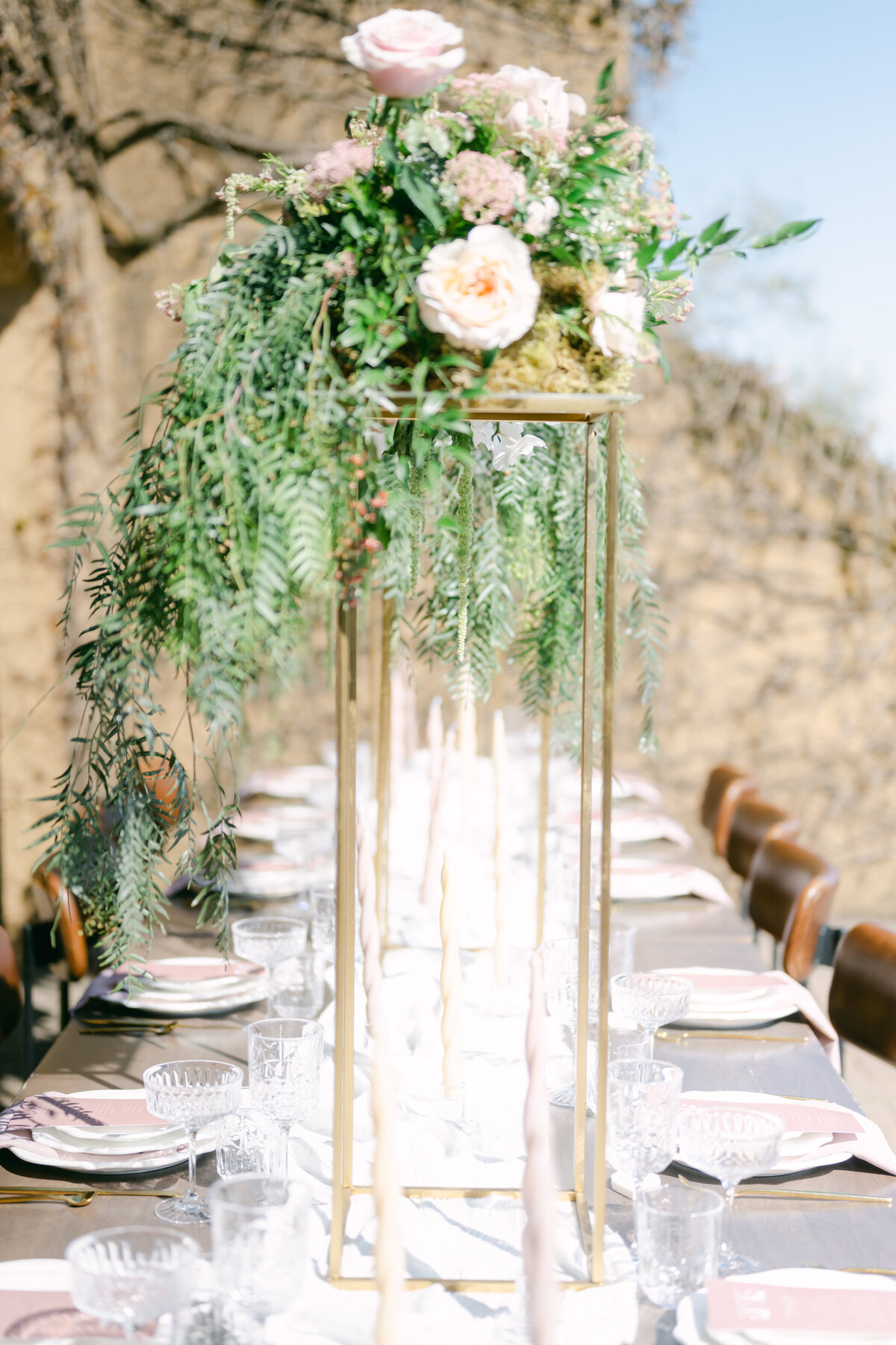 winery wedding table