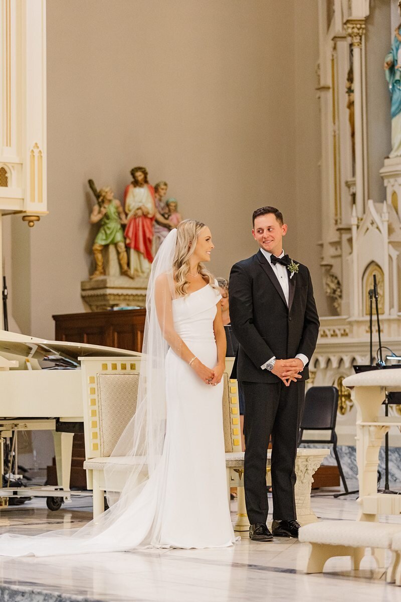 Wedding Ceremony at St. Mary’s in Evansville112