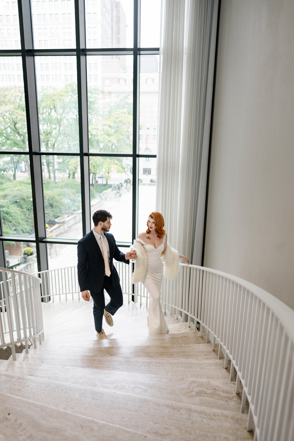 Aspen-Avenue-Chicago-Wedding-Photographer-Glam-Atelier-Clair-De-Lune-Vintage-Bob-Mackie-Sheer-Beaded-Gown-Luxury-Engagement-Art-Institute-of-Chicago-South-Garden-67