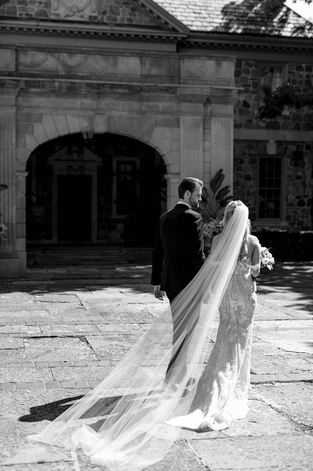 Bride and Groom Editorial Portraits at Graydon Hall Manor Toronto Wedding Photographer Jacqueline James Photography