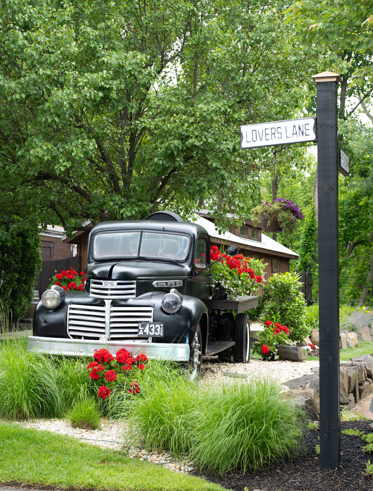 vintage old car truck at the hamilton manor nj for photos