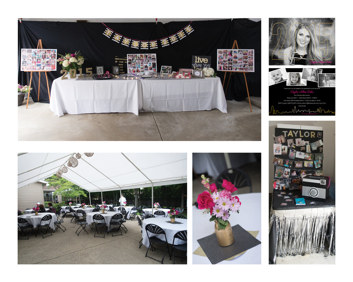 Event branding for graduation party