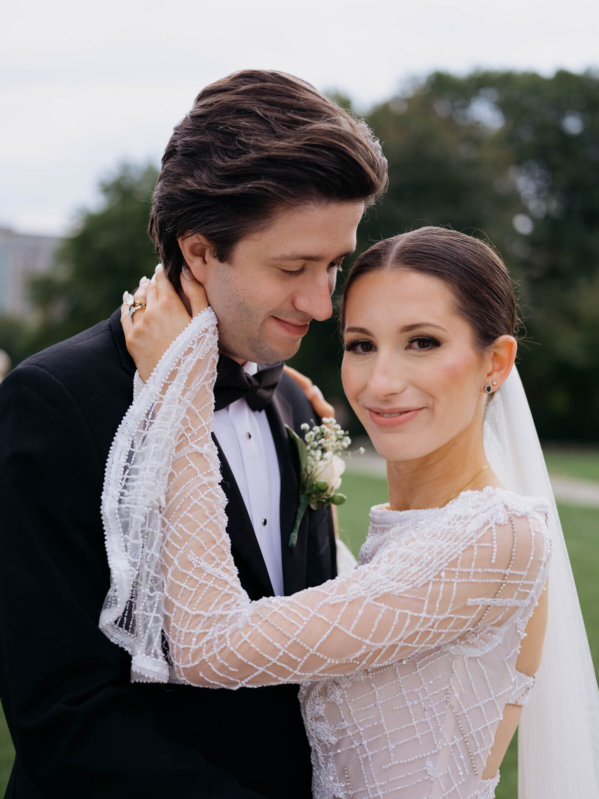Bride and groom at Shoreby Club wedding