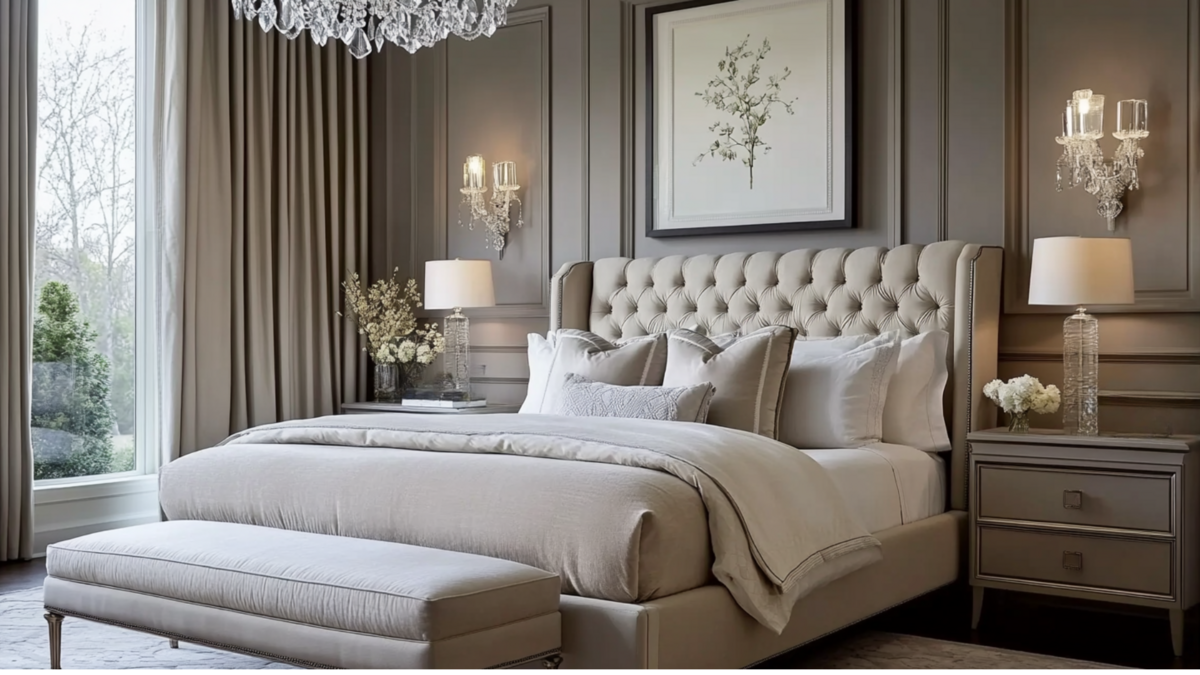 Trad Bedroom Taupe Color