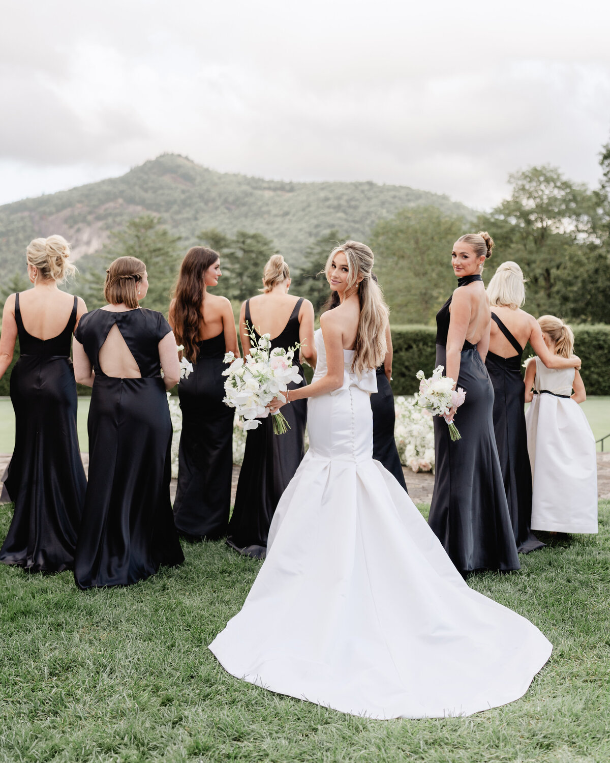 Bride and Groom at Chattooga Club Cashiers NC by Wedding Photographer Nick Francis-66