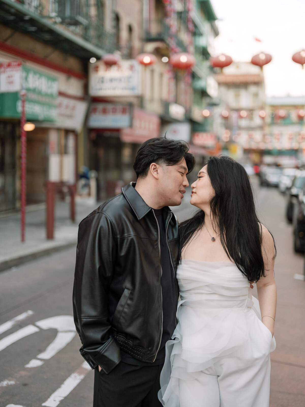 Intimate engagement photo close up San Francisco Bay Area wedding photographer