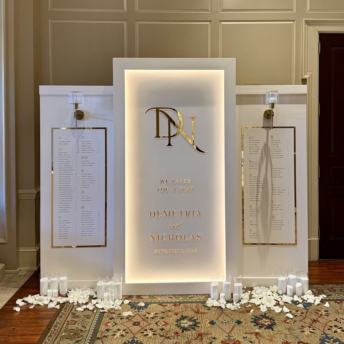 Pixels and Wood Creative_North Carolina Wedding_Seating Chart Signage
