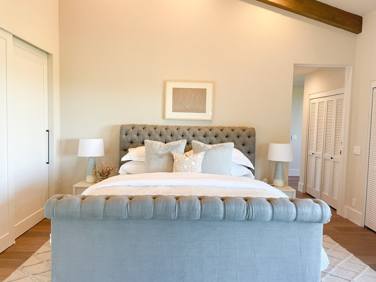 bed in bedroom