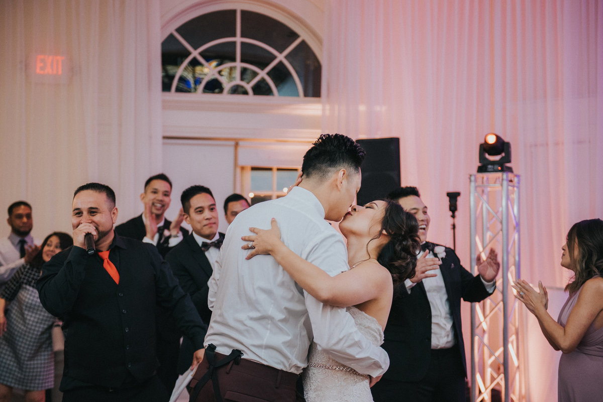 Couple first dance as husband and wife