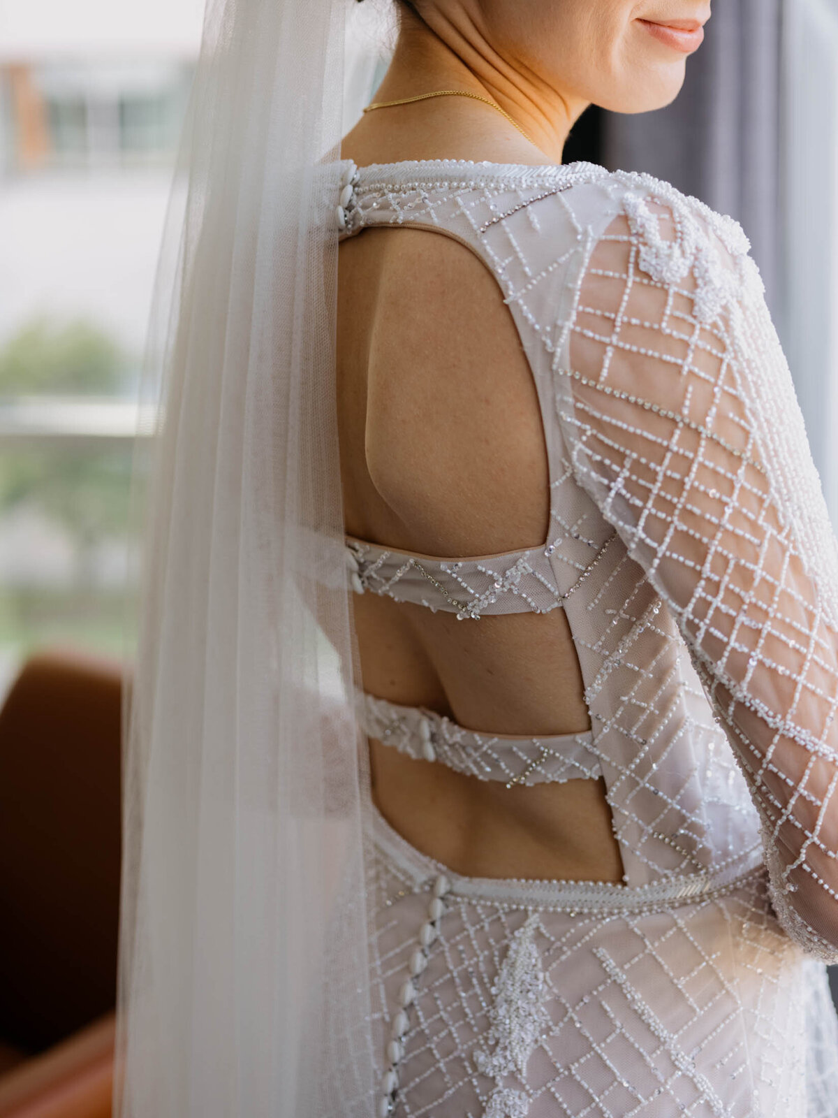 J.Andrietta wedding dress for bride's dream Shoreby Club wedding