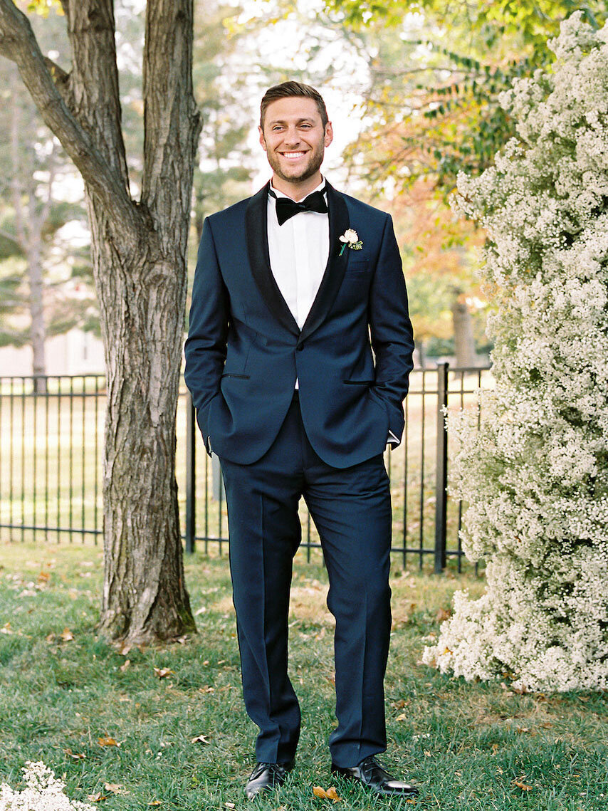 Groom portrait at a destination wedding