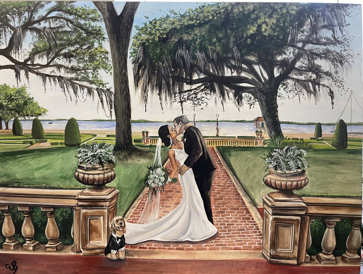 Live Wedding Painting- #1 THE DUNCAN WEDDING