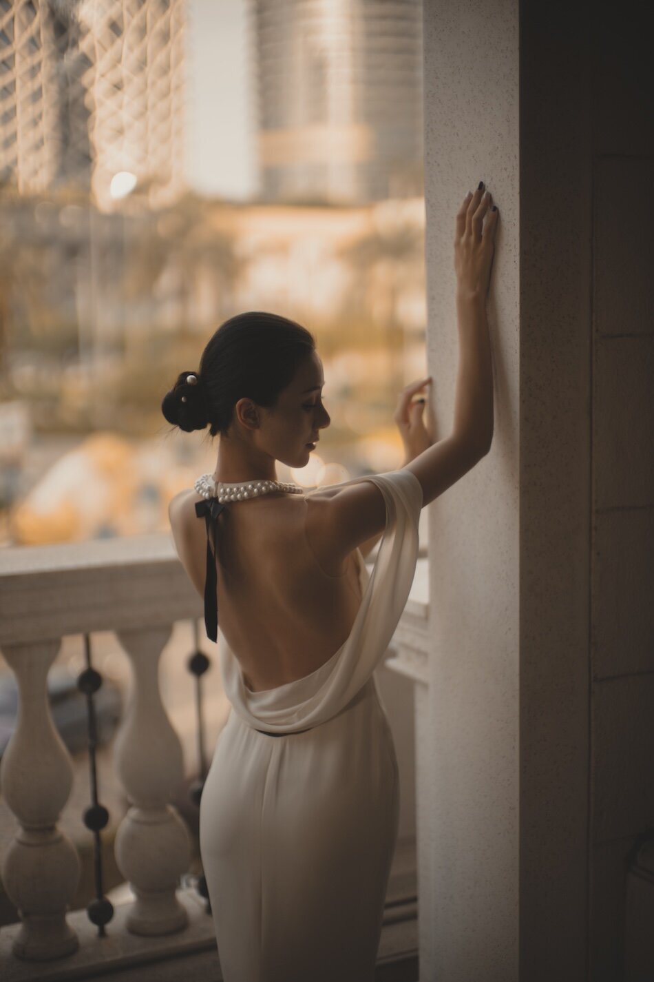 Pre-wedding photoshoot. The Londoner, Macau. Reem Acra - Breakfast at Tiffany’s.