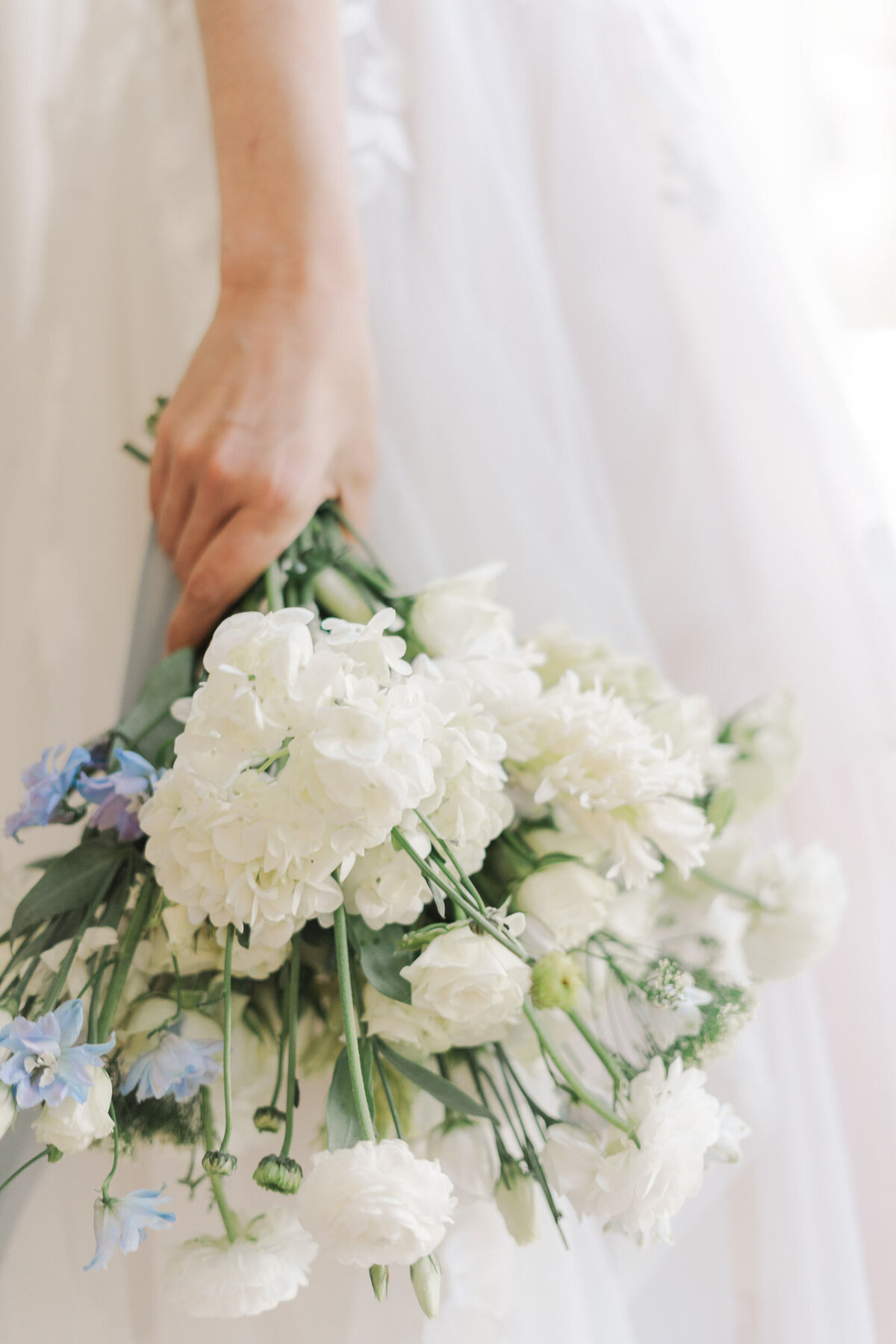 bridal bouquet with white flowers