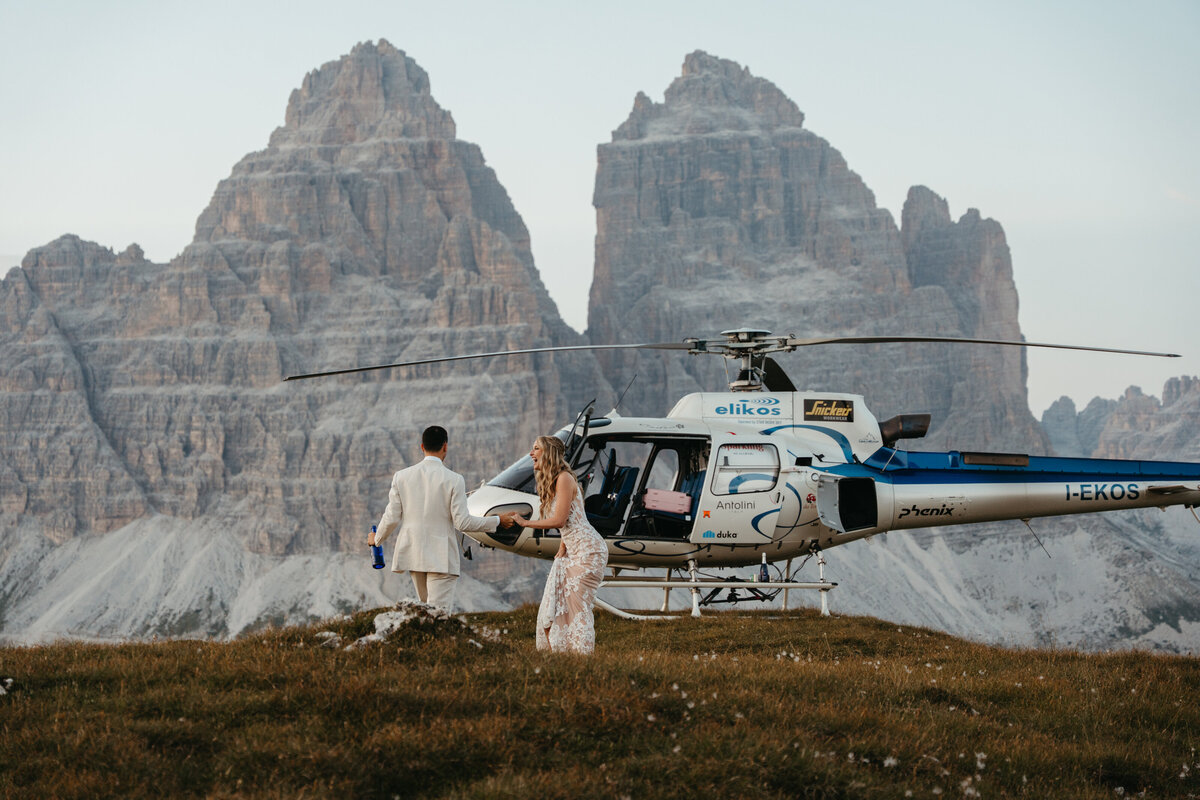 Elikos helicopter elopement Dolomites