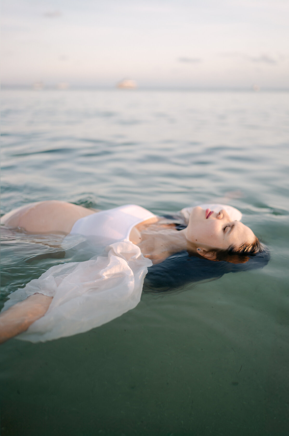 Miami Maternity Photos in the water