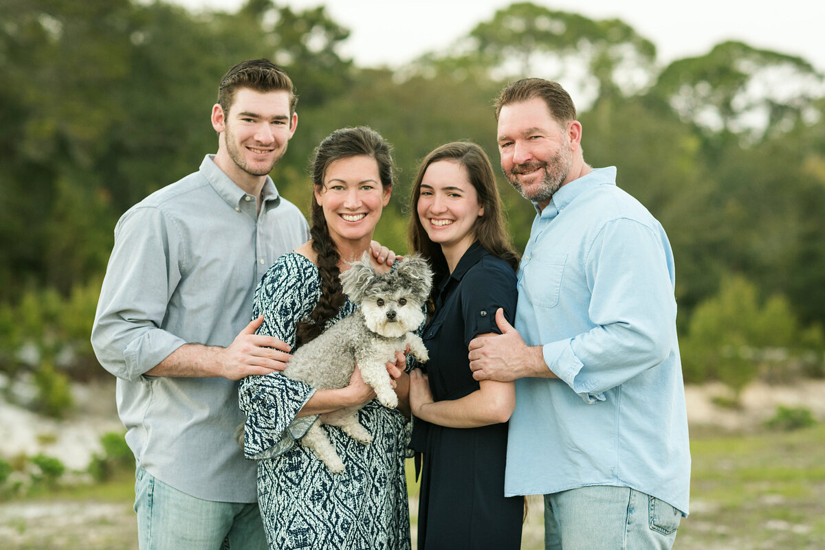 family hugging