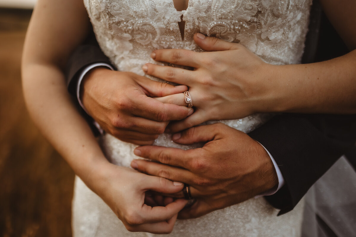 HOLDING EACH OTHERS RINGS