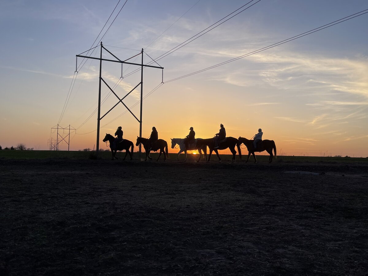 Sunset Horseback riding