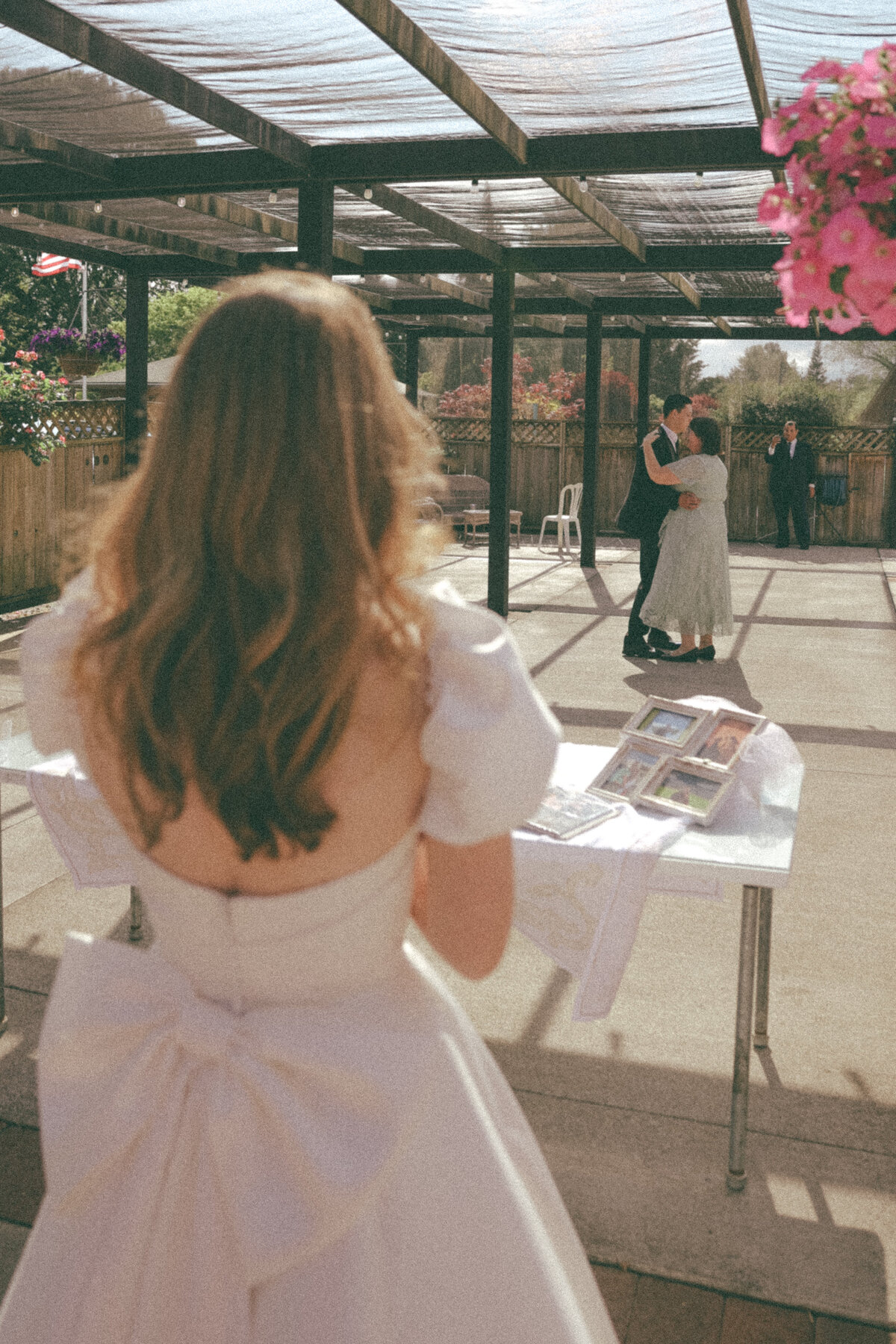 Bride Watching Groom’s Dance with Mother | Sentimental Oregon Wedding Moment