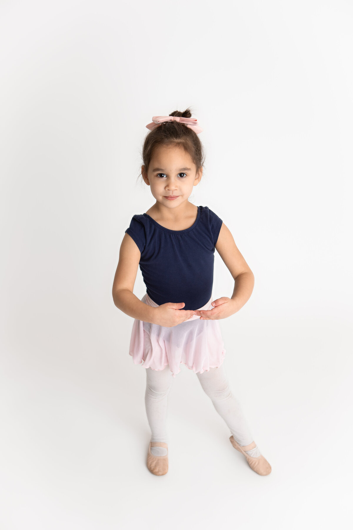 Young girl ballet headshot