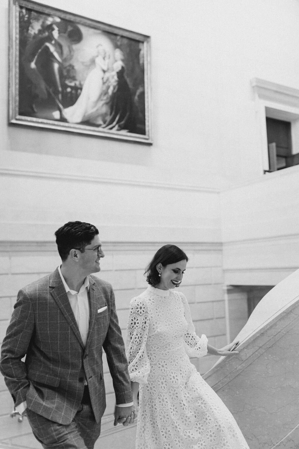 Washington, D.C. National Gallery of Art Engagement Photos | Adela Antal Photography