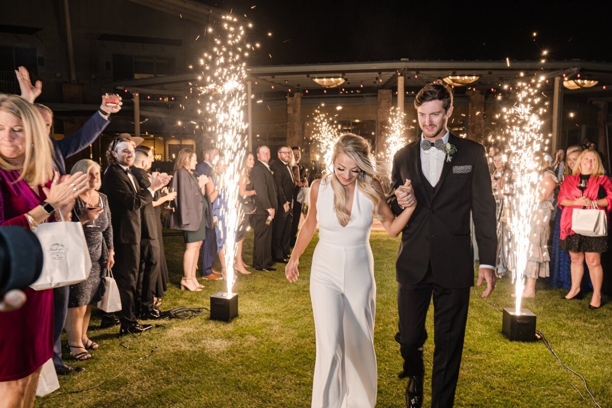 wedding venues wedding sparkler exits