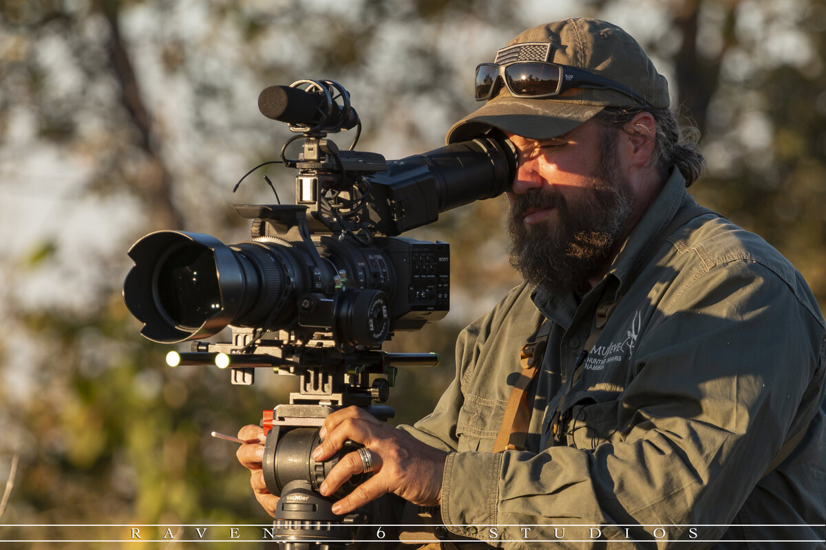 Jason Miller and Raven 6 Studios filming elephants in Namibia, Africa