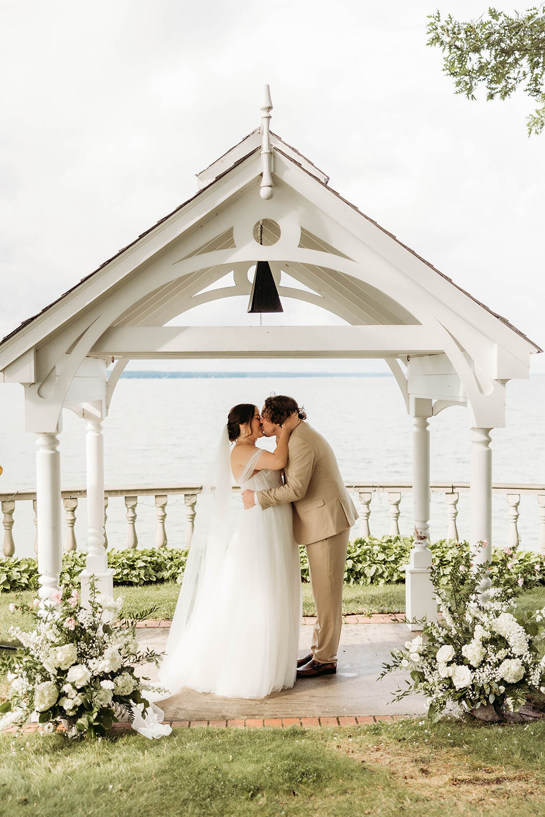 Red Pine Point Indian River Michigan Intimate Wedding Ceremony K. E. Rogers Photography-149