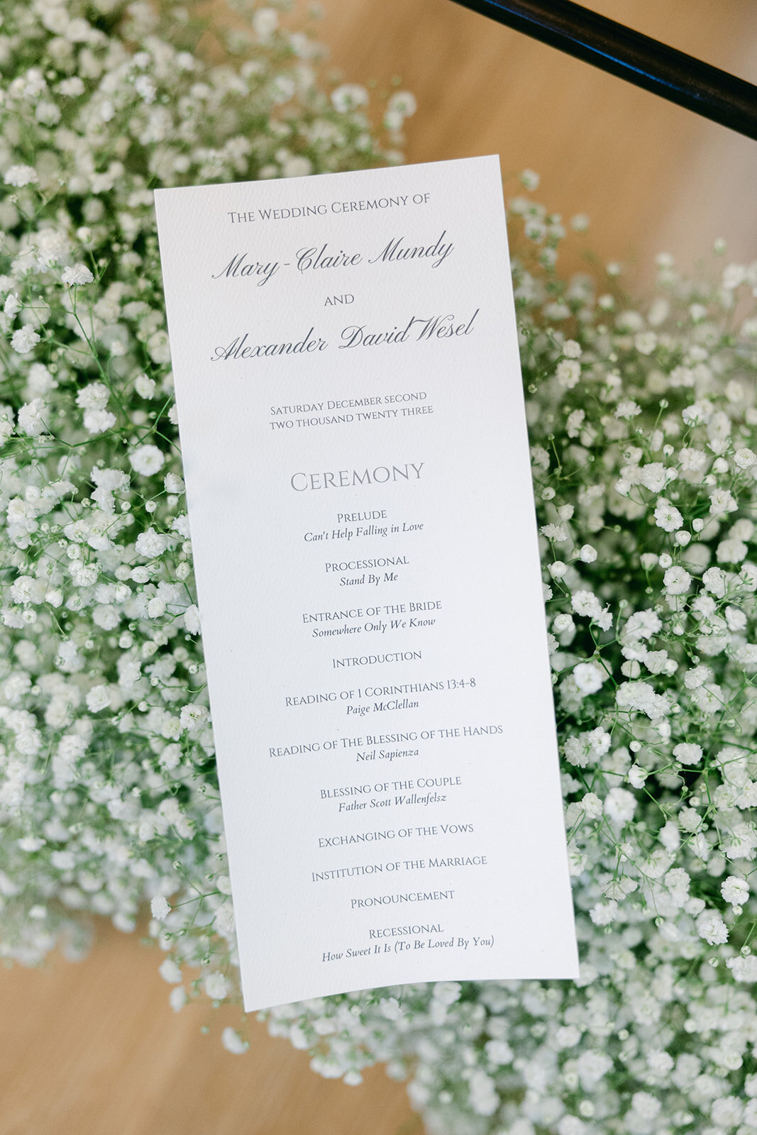 wedding ceremony details at a Columbus wedding venue